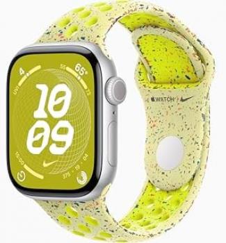 Apple Watch Series 10 [GPS + Cellular, 46mm] - Silver Aluminum Case with Volt Splash Nike Sport Band, M/L (Renewed)
