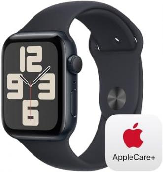 Apple Watch SE GPS 44mm Midnight Aluminum Case with Midnight Sport Band - S/M