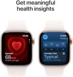 Apple Watch Series 11 [GPS + Cellular 42mm] Smartwatch with Rose Gold Aluminum Case w/Light Blush Sport Band - M/L. Sleep Score, Fitness Tracker, Health Monitoring, Always-On Display, Water Resistant