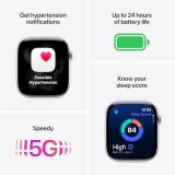 Apple Watch Series 11 [GPS + Cellular 42mm] Smartwatch with Rose Gold Aluminum Case w/Light Blush Sport Band - M/L. Sleep Score, Fitness Tracker, Health Monitoring, Always-On Display, Water Resistant