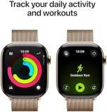 Apple Watch Series 11 [GPS + Cellular 46mm] Smartwatch with Gold Titanium Case with Gold Milanese Loop - S/M. Sleep Score, Fitness Tracker, Health Monitoring, Always-On Display, Water Resistant