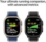 Apple Watch Ultra 3 [GPS + Cellular 49mm] Running & Multisport Smartwatch w/Rugged Titanium Case w/Black/Charcoal Trail Loop - M/L. Satellite Communications, Advanced Health & Fitness Tracking
