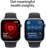 Apple Watch Series 11 [GPS + Cellular 46mm] Smartwatch with Space Gray Aluminum Case with Black Sport Band - M/L. Sleep Score, Fitness Tracker, Health Monitoring, Always-On Display, Water Resistant