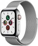 Apple Series 5 (GPS + Cel, 44mm) Stainles Steel Stainless Steel Milanes (Renewed)