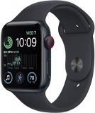 Apple Watch SE (2nd Gen) (GPS + Cellular, 44mm) - Midnight Aluminum Case with Mi...
