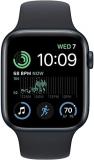 Apple Watch SE (2nd Gen) (GPS + Cellular, 44mm) - Midnight Aluminum Case with Midnight Sport Band, M/L (Renewed)