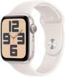 Apple Watch SE (2nd Gen) [GPS 44mm] Smartwatch with Starlight Aluminum Case with...
