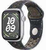 Apple Watch Series 10 [GPS, 46mm] - Silver Aluminum Case with Midnight Sky Nike Sport Band, S/M (Renewed)
