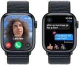 Apple Watch Series 9 [GPS 41mm] Smartwatch with Midnight Aluminum Case with Midnight Sport Loop. Fitness Tracker, Blood Oxygen & ECG Apps, Always-On Retina Display, Carbon Neutral