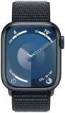 Apple Watch Series 9 [GPS 41mm] Smartwatch with Midnight Aluminum Case with Midnight Sport Loop. Fitness Tracker, Blood Oxygen & ECG Apps, Always-On Retina Display, Carbon Neutral