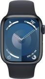 Apple Watch Series 9 [GPS, 41mm] - Midnight Aluminum Case with Midnight Sport Ba...