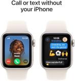 Apple Watch SE (2nd Gen) [GPS + Cellular 40mm] Smartwatch with Starlight Aluminum Case with Starlight Sport Band S/M. Fitness and Sleep Trackers, Crash Detection, Heart Rate Monitor, Retina Display