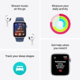 Apple Watch SE (2nd Gen) [GPS + Cellular 40mm] Smartwatch with Starlight Aluminum Case with Starlight Sport Band S/M. Fitness and Sleep Trackers, Crash Detection, Heart Rate Monitor, Retina Display