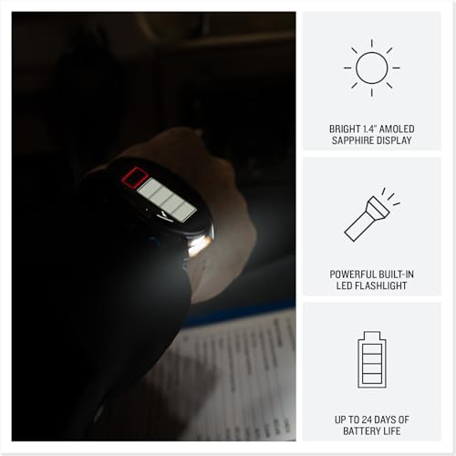 Garmin D2 Mach 2 Pro Carbon Gray DLC Titanium with Chestnut Leather Band