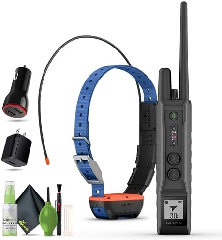Garmin Pro 550 Plus, Handheld + Garmin Alpha T20 Dog Collar + Cleaning kit + USB Charging Adapter + USB Car Adapter