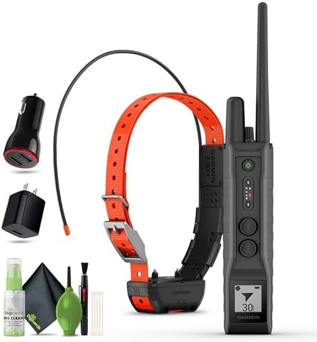 Garmin Pro 550 Plus, Handheld + Garmin Alpha TT25 Dog Collar + Cleaning kit + USB Charging Adapter + USB Car Adapter