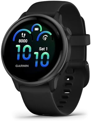 Garmin vívoactive 6, Health and Fitness GPS Smartwatch, AMOLED Display, Up to 11 Days of Battery, Slate with Black Band