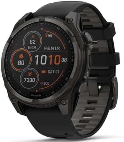 Garmin Fenix 8 3.56 Cm (1.4) Amoled 47 Mm Digital 454 X 454, W129292056 (47 Mm Digital 454 X 454 Pixels Touchscreen Black Wi-Fi GPS (Satellite))