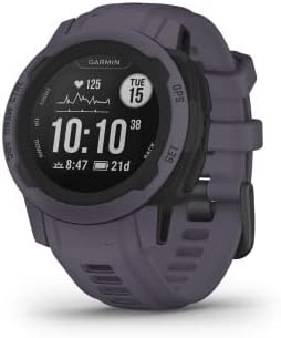 Garmin Instinct 2S, Smaller-Sized GPS Outdoor Watch, Multi-GNSS Support, Tracback Routing, Deep Orchid (Renewed), 40 MM
