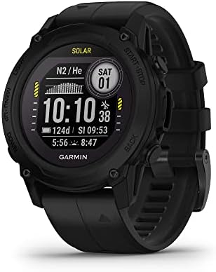 Garmin Descent™ G1 Solar, Rugged Dive Computer with Solar Charging Capabilities, Multiple Dive Modes, Activity Tracking, Black (Renewed)