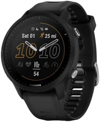 Garmin 010-02638-10 Forerunner 955, GPS Running Smartwatch, Tailored to Triathletes, Long-Lasting Battery, Black