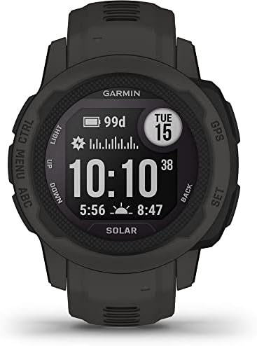 Garmin 010-02564-10 Instinct 2S Solar 40mm GPS Smartwatch Graphite | Official USA Partner Model | Bundle with Premium 2YR CPS Enhanced Protection Pack