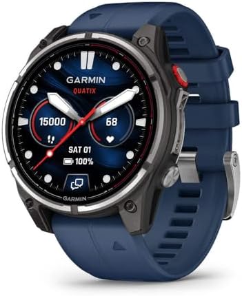 Garmin quatix® 8 Pro, 47mm, Ultimate Nautical Smartwatch with inReach® Technology for Satellite and LTE Connectivity, AMOLED Display