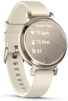 Garmin Lily 2, Small and Stylish Smartwatch, Hidden Display, Patterned Lens, Up to 5 Days Battery Life, Coconut (Renewed)