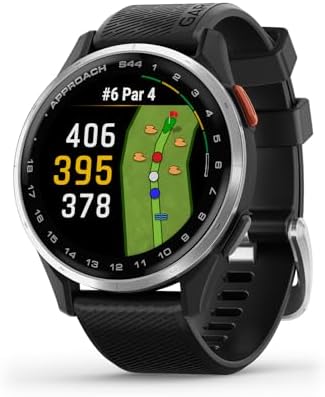 Garmin Approach S44, Essential Golf GPS Smartwatch, AMOLED Display, On-Course F...