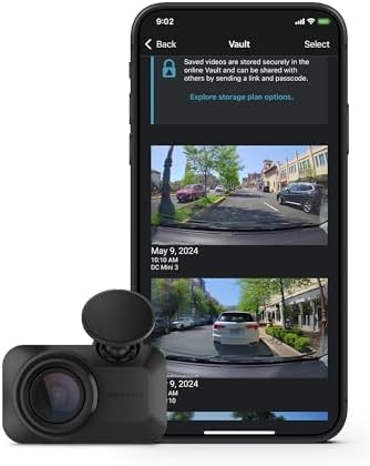 Garmin Dash Cam Mini 3, Ultracompact 1080p HD Dash Cam with a 140-degree Field ...