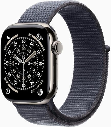 Apple Watch Series 11 [GPS + Cellular, 42mm] Natural Titanium Case with Anchor B...