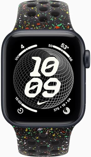 Apple Watch SE 3 [GPS + Cellular, 40mm] Midnight Aluminum Case with Midnight Black Nike Sport Band, M/L (Renewed Premium)