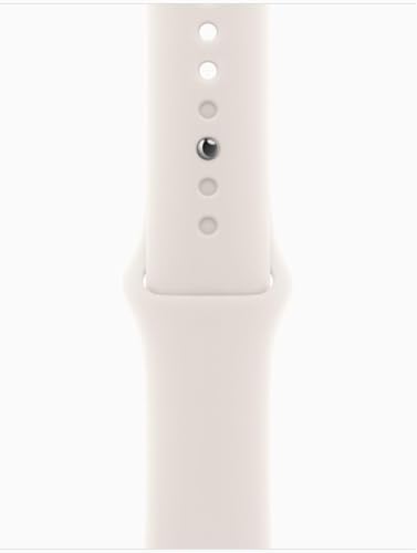 Apple Watch SE 3 [GPS + Cellular, 40mm] Midnight Aluminum Case with Starlight Sport Band, M/L (Renewed Premium)