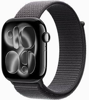 Apple Watch Series 11 [GPS + Cellular, 46mm] Jet Black Aluminum Case with Dark G...