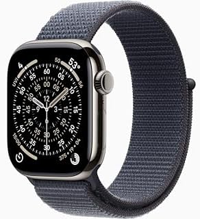 Apple Watch Series 11 [GPS + Cellular, 42mm] Natural Titanium Case with Anchor B...