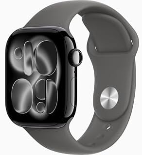 Apple Watch Series 11 [GPS + Cellular, 42mm] Jet Black Aluminum Case with Stone ...