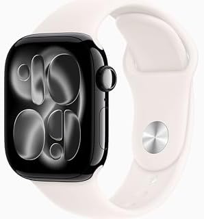 Apple Watch Series 11 [GPS + Cellular, 42mm] Jet Black Aluminum Case with Light ...