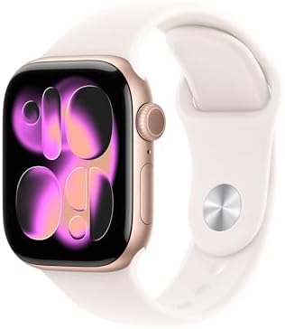 Apple Watch Series 11 [GPS 42mm] Smartwatch with Rose Gold Aluminum Case with Li...