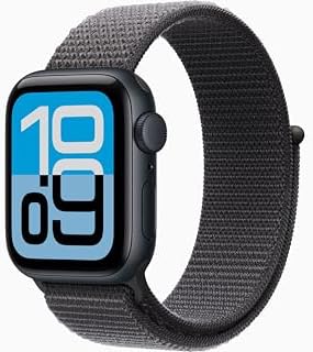 Apple Watch SE 3 [GPS + Cellular, 40mm] Midnight Aluminum Case with Dark Gray Sport Loop Band, One Size (Renewed)