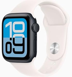 Apple Watch SE 3 [GPS + Cellular, 40mm] Midnight Aluminum Case with Light Blush Sport Band, S/M (Renewed)