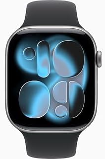 Apple Watch Series 11 [GPS + Cellular, 46mm] Space Gray Aluminum Case with Black...