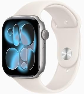 Apple Watch Series 11 [GPS + Cellular, 46mm] Space Gray Aluminum Case with Starl...