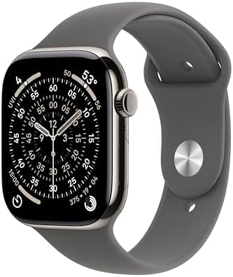 Apple Watch Series 11 [GPS + Cellular 46mm] Smartwatch with Natural Titanium Cas...