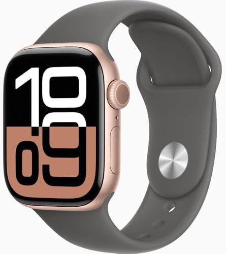 Apple Watch Series 10 [GPS + Cellular, 42mm] - Rose Gold Aluminum Case with Ston...