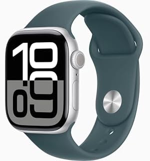 Apple Watch Series 10 [GPS + Cellular, 42mm] - Silver Aluminum Case with Lake Gr...