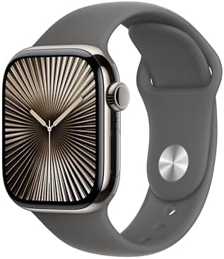 Apple Watch Series 10 [GPS + Cellular 42mm case] Smartwatch with Natural Titaniu...
