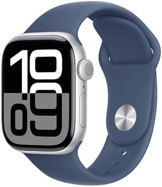 Apple Watch Series 10 [GPS 42mm case] Smartwatch with Silver Aluminum Case with ...