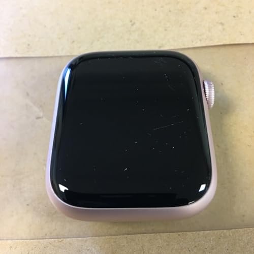 Apple Watch Series 9 [GPS 41mm] Pink Aluminum Case with Pink Sport Band M/L (Renewed)