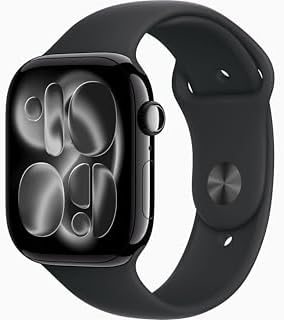 Apple Watch Series 11 [GPS + Cellular, 46mm] Jet Black Aluminum Case with Black ...
