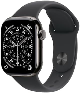 Apple Watch Series 11 [GPS + Cellular 42mm] Smartwatch with Slate Titanium Case ...